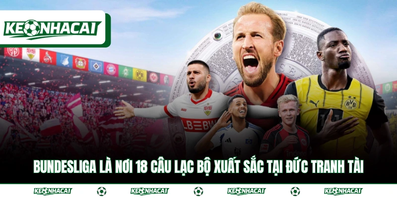Bundesliga là nơi 18 câu lạc bộ xuất sắc tại Đức tranh tài